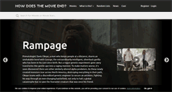Desktop Screenshot of howdoesthemovieend.com